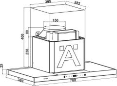 Hafele HC-H706WB (533.87.378) - máy hút mùi gắn tường 70cm BLDC | Giá đại lý