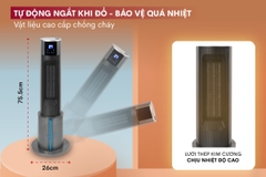 QUẠT SƯỞI GỐM TÍCH HỢP TẠO ẨM FUJIHOME FH6000