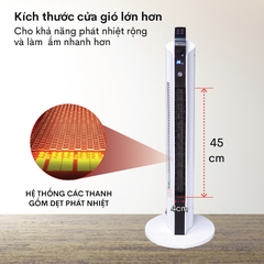QUẠT SƯỞI GỐM CERAMIC ĐỂ SÀN FUJIHOME FH2000