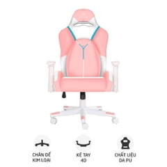 Ghế Game Centaur Sova Pink White   - CE-SOVA-WHPK