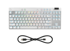 Bàn phím Logitech PRO X TKL RAPID (Trắng) (920-013243)