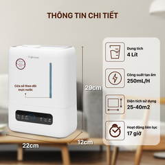 Máy Phun Sương Tạo Ẩm Xông Tinh Dầu Fujihome HM04EUV