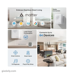 Hub IoT thông minh có chuông Tapo H100 kết nối 64 cảm biến - Giá Đại Lý