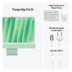 APPLE IMAC M4 (10C CPU/10C GPU/24GB RAM/512GB SSD/MÀN HÌNH 24" 4.5K)/XANH LÁ (MD2Q4SA/A)