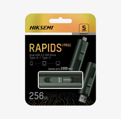 USB Hiksemi Rapids Pro S1000 SSD 256GB Màu Xám Đen (HS-USB-S1000 256G U3)