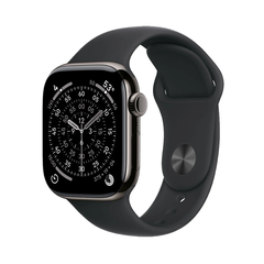 APPLE WATCH S11 42MM (ML) TITAN XÁM ĐÁ PHIẾN (SLATE TITANIUM) - DÂY SILICONE ĐEN (MF8T4SA/A)