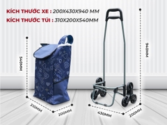 Xe kéo đi chợ leo cầu thang FUJIHOME ST-30D6