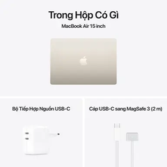 MacBook Air 15 inch M5 A3448/ÁNH SAO (STARLIGHT) (MDVD4SA/A)
