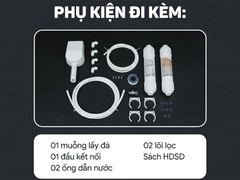 Máy làm đá thương mại tích hợp lọc nước UF Fujihome IM90