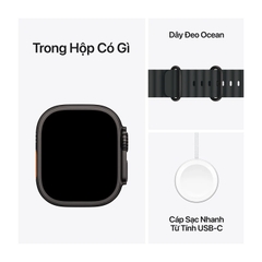 Apple Watch Ultra 3 GPS + Cellular 49mm Black Titanium Black Ocean Band MF0J4SA/A – Đồng Hồ Thông Minh Cao Cấp Chính Hãng Apple