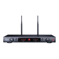 Bộ micro không dây tầm xa cài đầu, cài ve áo UHF hai kênh X7PP