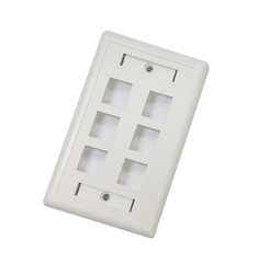 Faceplate LS 6-port US type (LS-FP-US-6PORT)