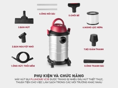 Máy hút bụi khô và ướt Fujihome VC18 (Phiên bản mới)