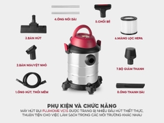 MÁY HÚT BỤI KHÔ VÀ ƯỚT FUJIHOME VC15 (PHIÊN BẢN MỚI)