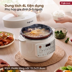 Nồi áp suất điện Fujihome PS04 4L lòng inox 304 – giá đại lý