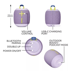 Loa Bluetooth Logitech Ultimate Ears WONDERBOOM 4 (Tím) (984-001905)