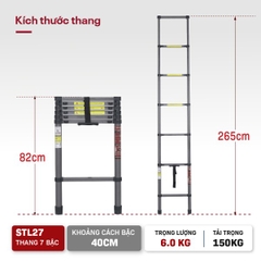 THANG RÚT ĐƠN THÉP CARBON FUJIHOME STL27