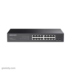 Switch 16 cổng Gigabit Mercusys MS116GS gắn rack 1U 13 inch - Giá Đại Lý