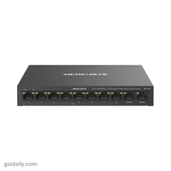 Switch PoE 10 cổng Mercusys MS110CP 8 cổng PoE+ 65W - Giá Đại Lý