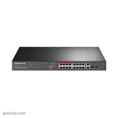 Switch PoE 18 cổng Mercusys MS118CP 16 cổng PoE+ 190W - Giá Đại Lý