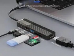 Đế cắm đa năng 5 trong 1 cổng Type C MDK-5P-BK-BP