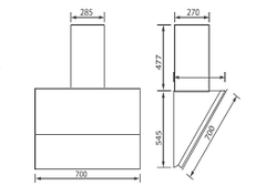Máy Hút Mùi Độc Lập Canzy CZ 2870GH