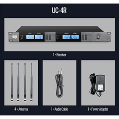 Đầu thu hệ thống micro không dây bốn kênh kênh UC-4R