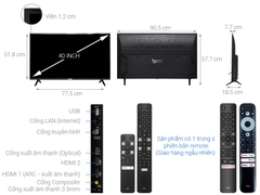 Smart Tivi TCL 40 inch 40S6500, Full HD, Android TV