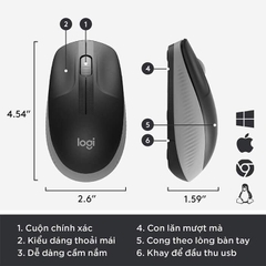 Chuột không dây Logitech M191 (910-005927)