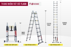 THANG NHÔM RÚT GỌN CHỮ A FUJIHOME TLA08