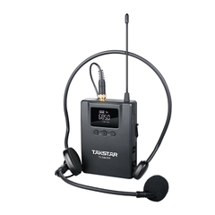 Bộ micro cài đầu cài áo không dây UHF kênh kép TS-8807PP