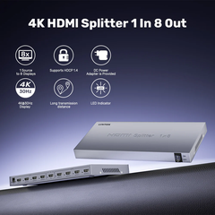 Bộ Chia HDMI 1.4 1-8 UNITEK V1132A01-EU 4K 4K30HZ