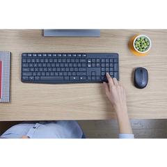 Bộ Bàn phím và Chuột không dây Logitech MK235 Xám (920-007937)