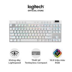Bàn phím Gaming Logitech Pro X TKL Lightspeed (Trắng) (920-012149)
