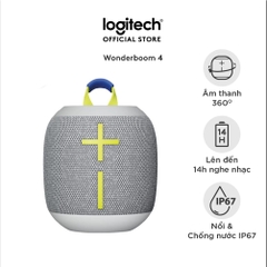 Loa Bluetooth Logitech Ultimate Ears WONDERBOOM 4 (Xám) (984-001903)