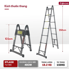 Thang rút gọn chữ A Fujihome STLA58