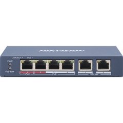 Hikvision Switch mạng Hi POE 4 cổng 100M, 2 cổng uplink 10/100M , Layer 2 DS-3E0106HP-E