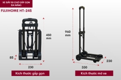 Xe đẩy đi chợ gấp gọn đa năng FUJIHOME HT-245