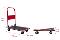 XE ĐẨY HÀNG SÀN THÉP 4 BÁNH FUJIHOME HT-415