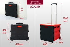 Xe kéo hàng đi chợ rút gọn FUJIHOME SC-240