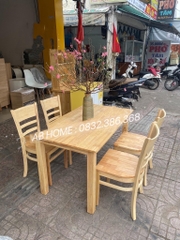 Bàn ăn mặt gỗ 60*1,2M
