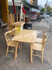 Bàn ăn mặt gỗ 60*1,2M