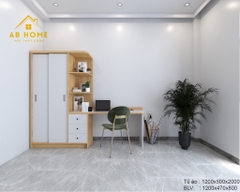 Combo Tủ Áo 1.2m + Bàn Làm Việc (Đã bao gồm VAT)