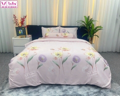BỘ DRAP LỤA TENCEL 4 MÓN THẮNG LỢI HOẠ TIẾT