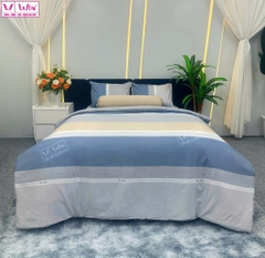 BỘ DRAP LỤA TENCEL 5 MÓN THẮNG LỢI HOẠ TIẾT