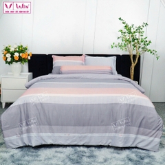 BỘ DRAP LỤA TENCEL 5 MÓN THẮNG LỢI HOẠ TIẾT