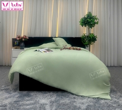 BỘ DRAP LỤA TENCEL 4 MÓN THẮNG LỢI TRƠN