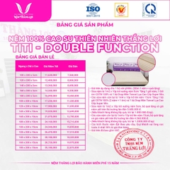 NỆM 100% CS THIÊN NHIÊN TITI DOUBLE FUNCTION