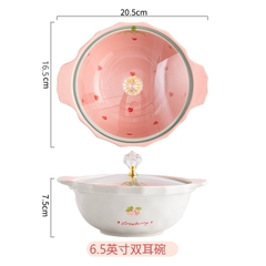 Bộ tim lượn dâu hồng