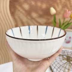 Bộ kẻ sọc xanh nâu